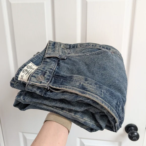 We The Free Dark Blue Flare Jeans - Picture 5 of 13